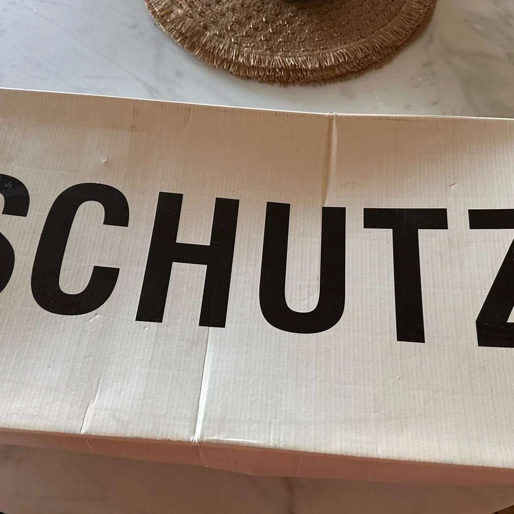 SCHUTZ Women's Croc-Embossed Coral Heeled Boots - Picture 8 of 9